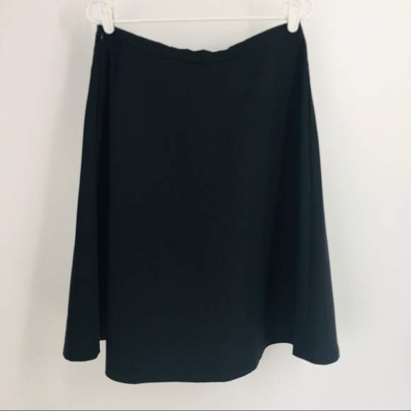 NWT Lord and Taylor Black Satin Skirt Sz 8 Taffeta Formal Party Special Occasion - Picture 7 of 8